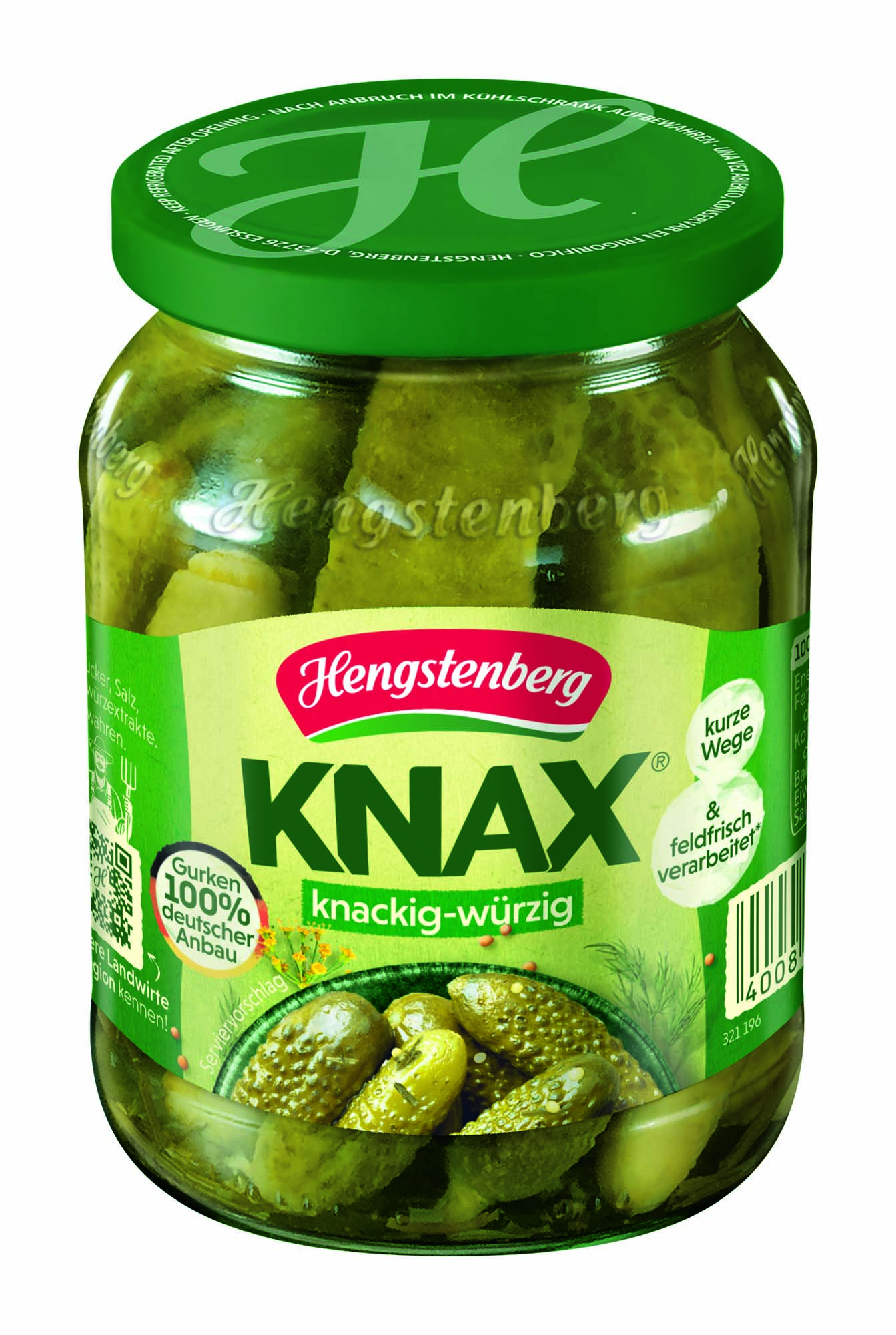 Hengstenberg Knax Gewürzgurken 330g