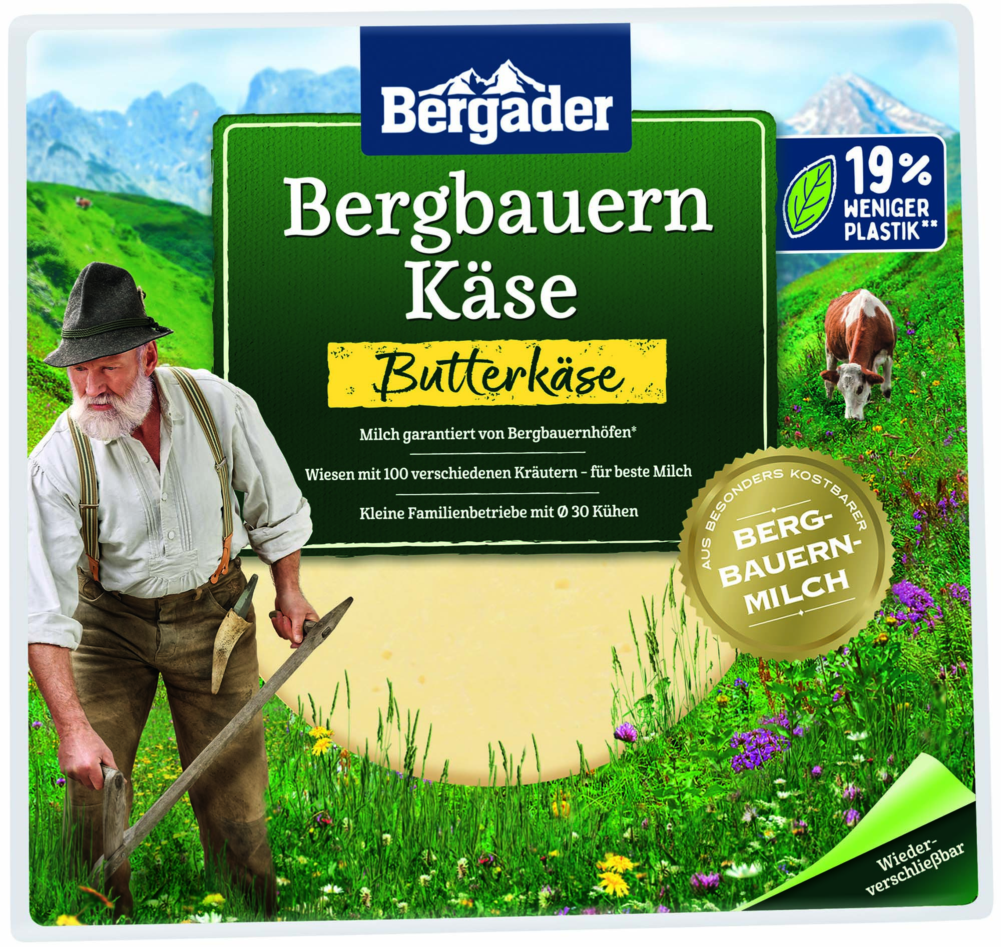 Bergader Bergbauern Butterkäse Scheiben 150g