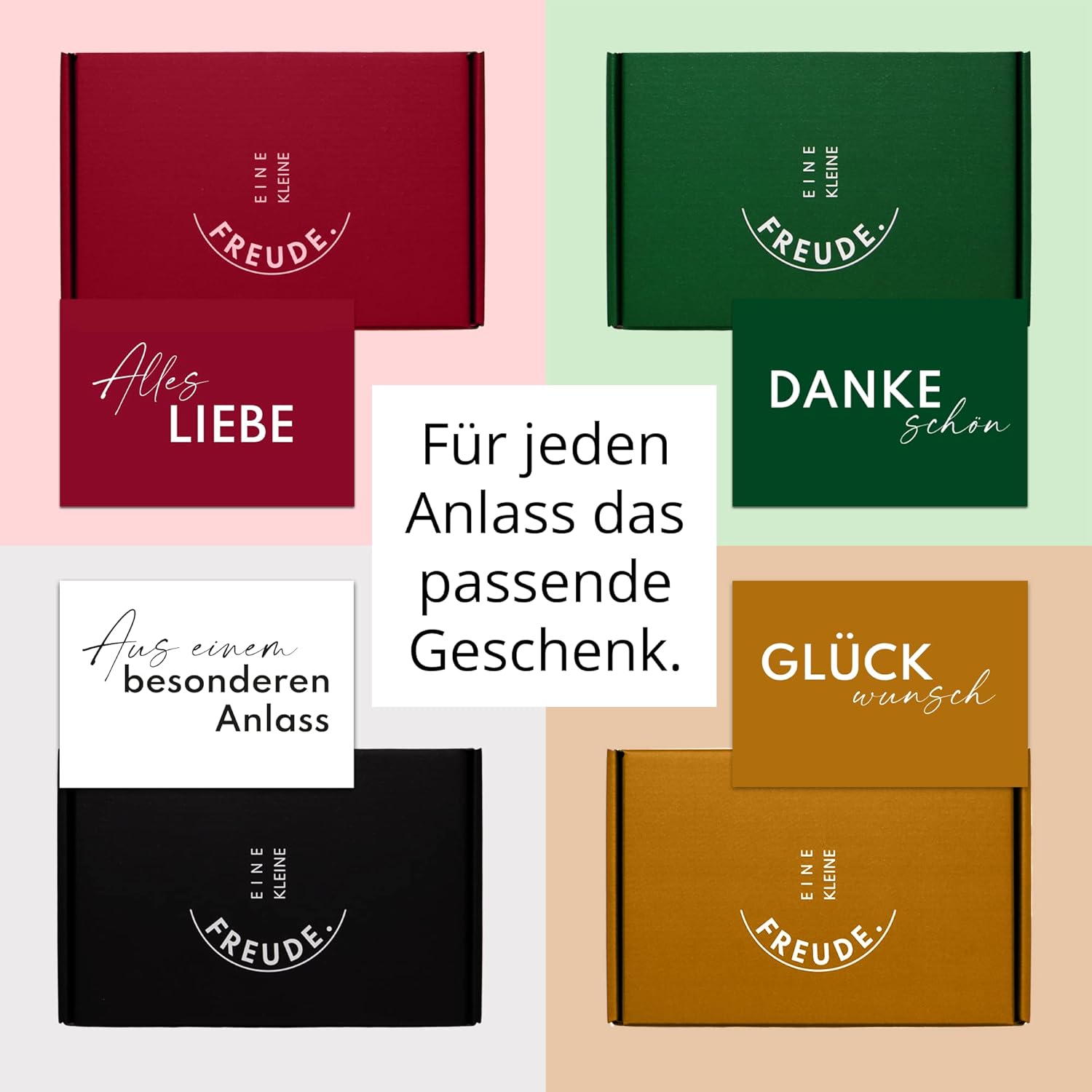 EINE KLEINE FREUDE. – WEIHNACHTEN | Geschenkbox mit Lindt Hello Nikolaus, Bonbons, Schokolade Pralinen & Grußkarte – Bild 3