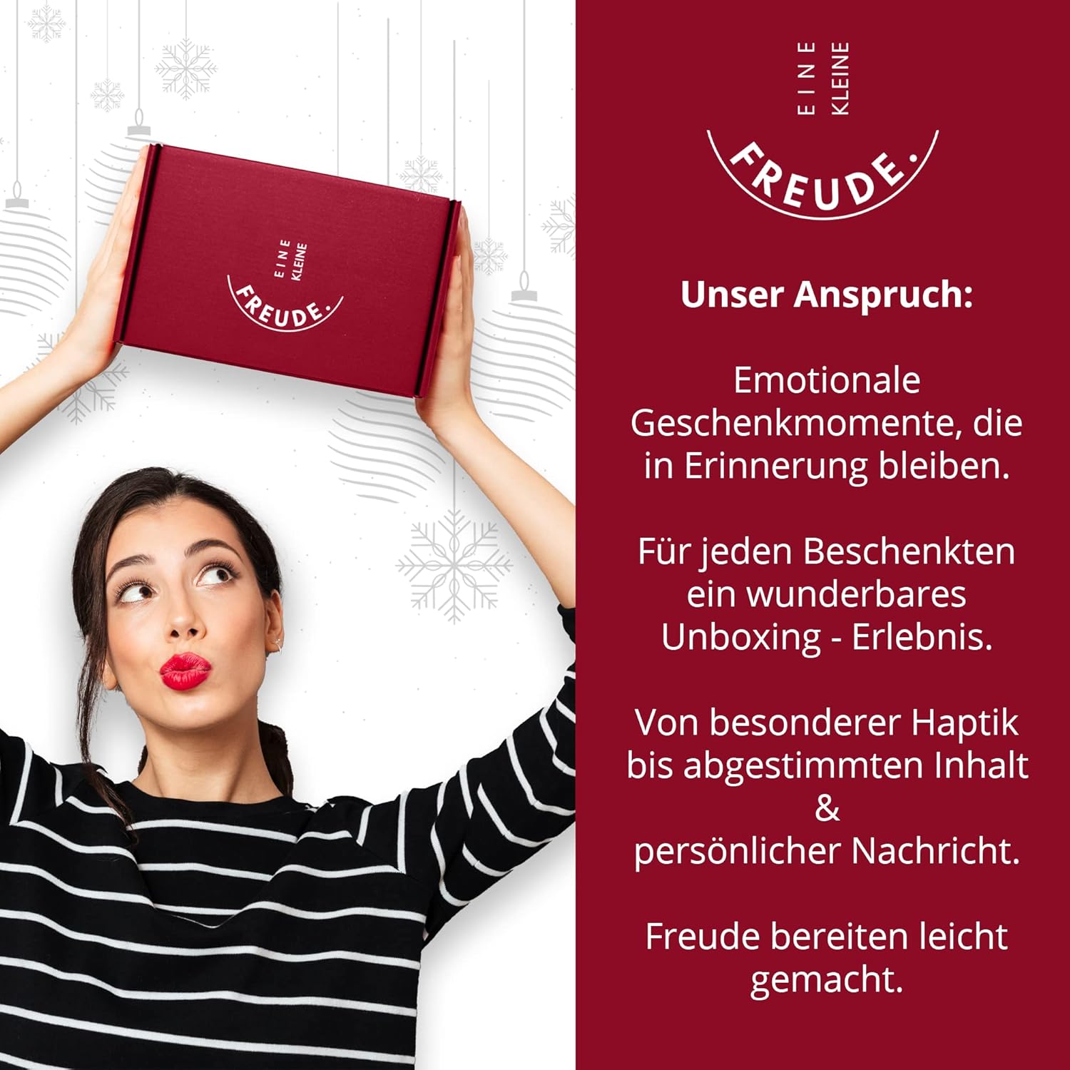 EINE KLEINE FREUDE. – WEIHNACHTEN | Geschenkbox mit Lindt Hello Nikolaus, Bonbons, Schokolade Pralinen & Grußkarte – Bild 4