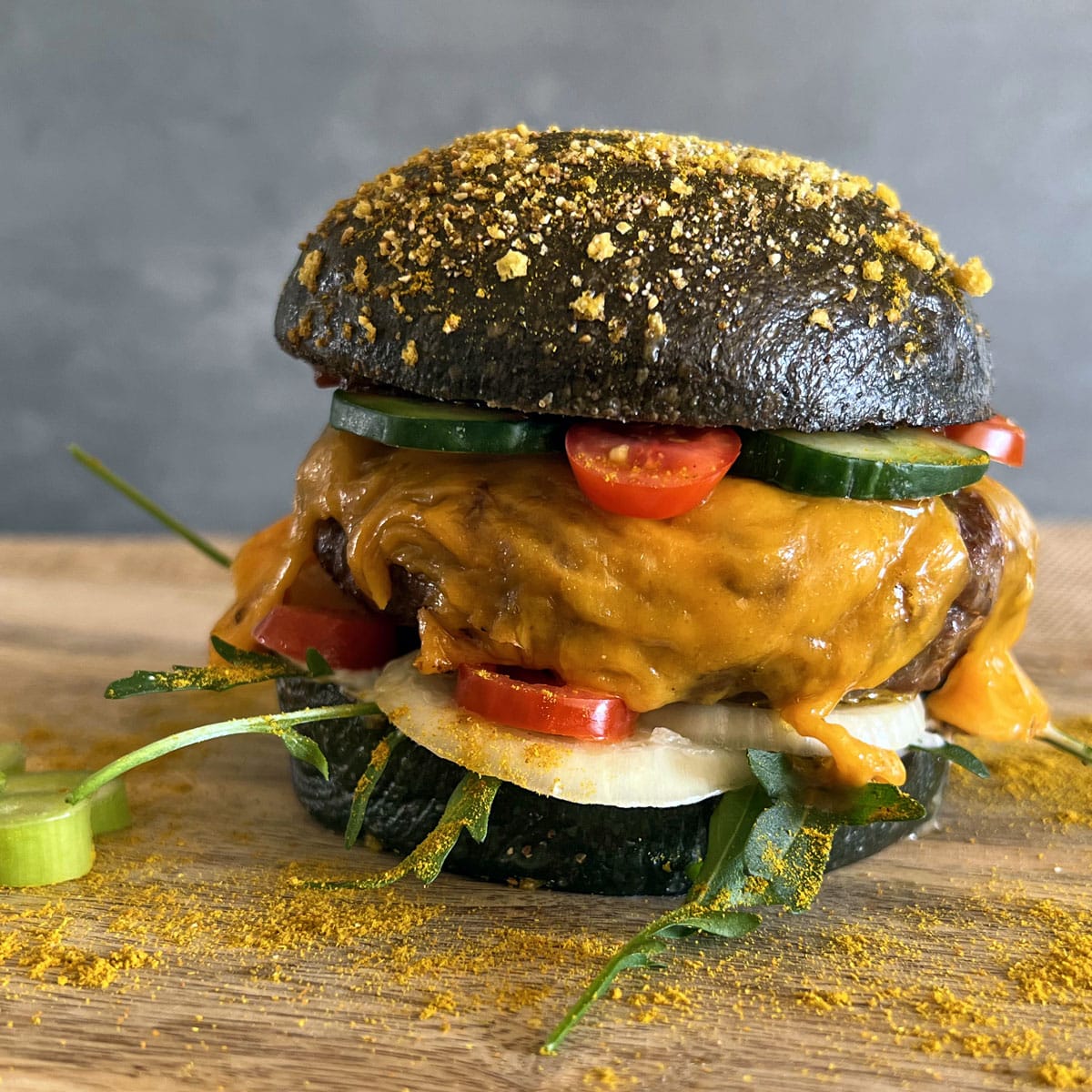 Burger Kohle Buns – 4 Stück