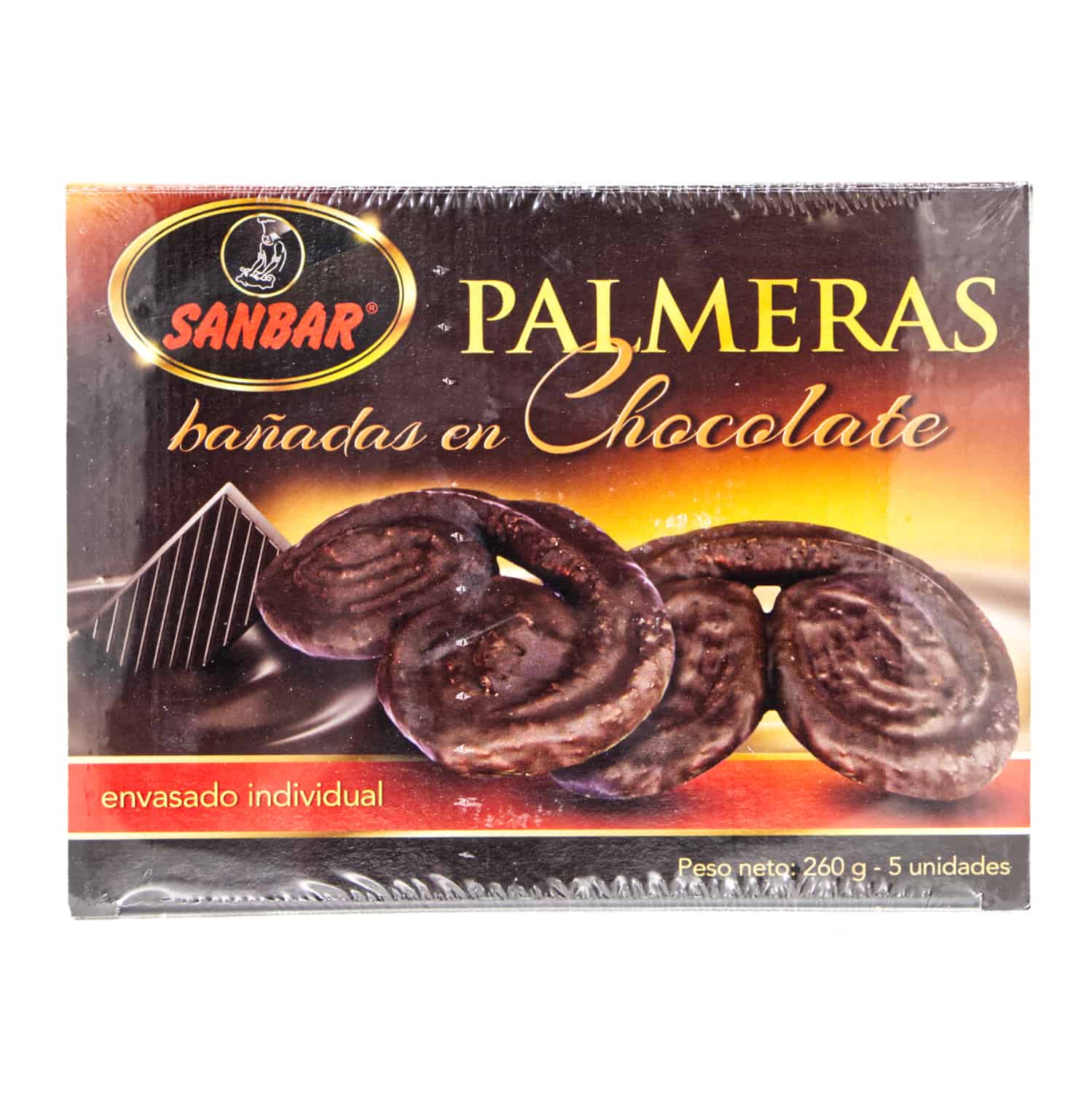 Palmeras bañadas en Chocolate – Sanbar – In Schokolade getauchte Palmen (5 Stück) 260g